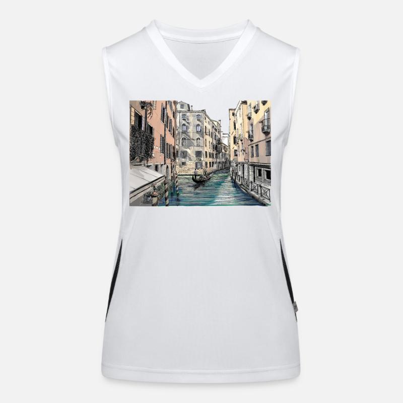 Venedig Funktionelles Kontrast-Tank Top für Frauen