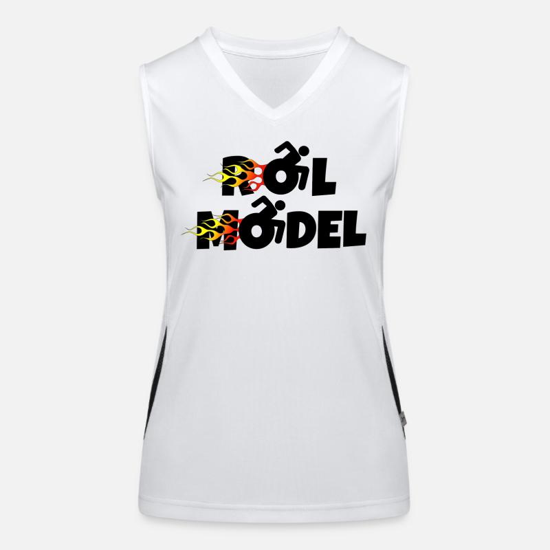 Jeder Rollstuhlfahrer ist ein Vorbild * Funktionelles Kontrast-Tank Top für Frauen