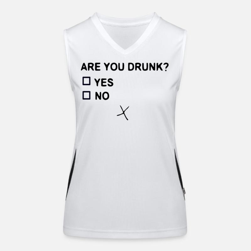 ARE YOU DRUNK? Women's Functional Contrast Tank Top
