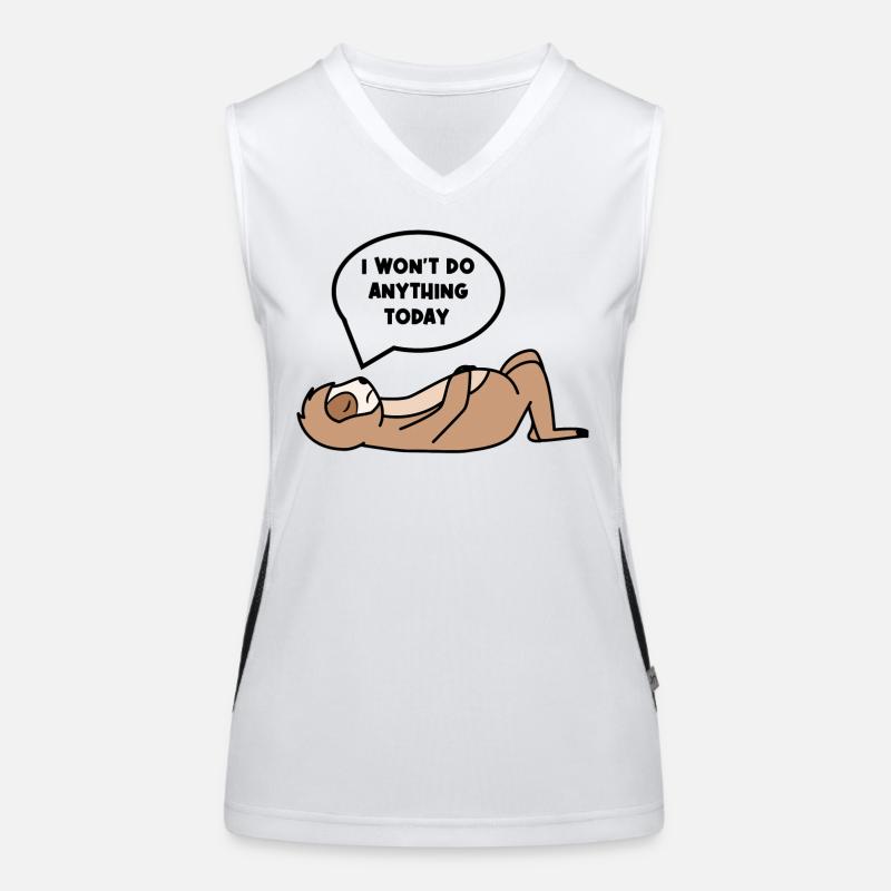 Relax Sloth Lazy Chill Statement Sleep Débardeur respirant contrasté Femme