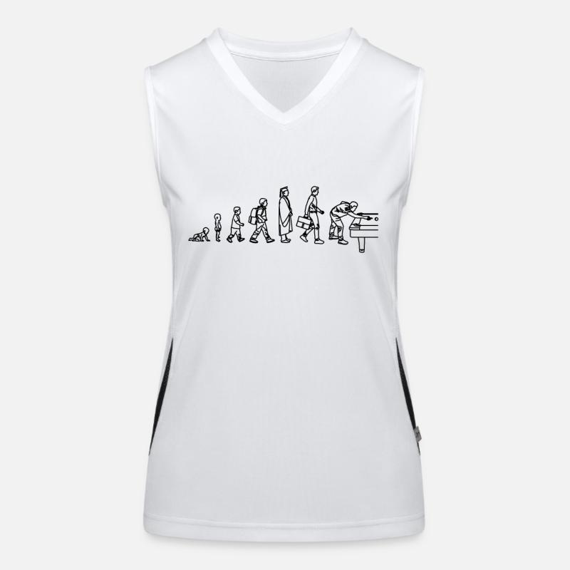 Billard Evolution Funktionelles Kontrast-Tank Top für Frauen