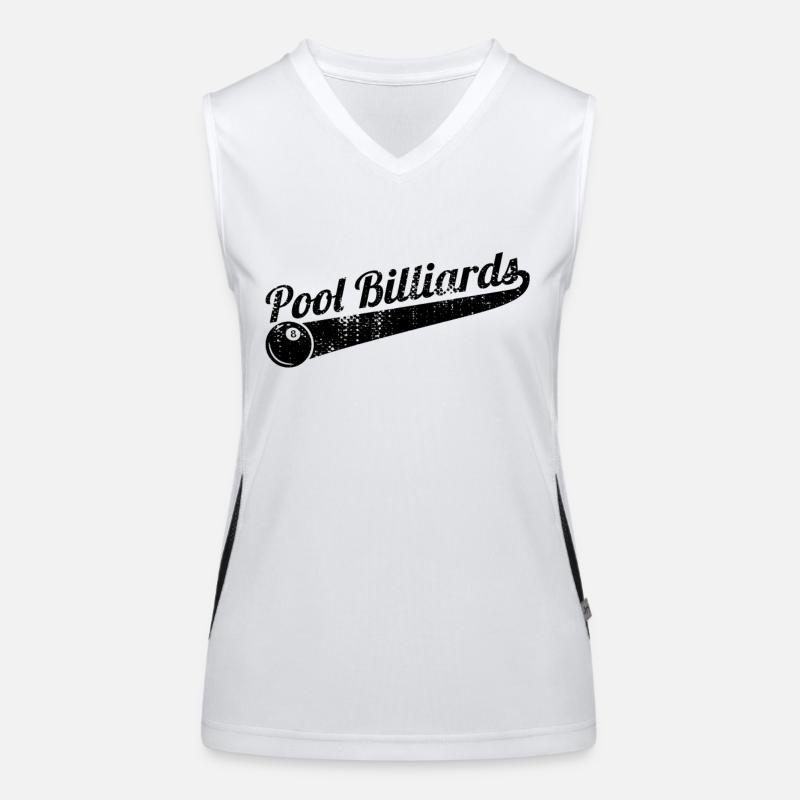 Billard Pool Funktionelles Kontrast-Tank Top für Frauen
