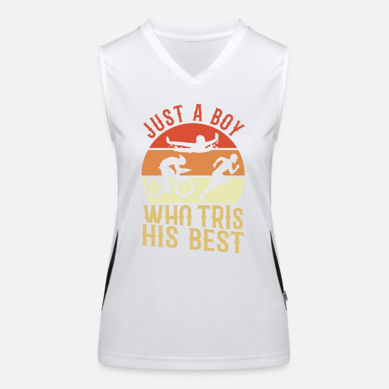 Triathlet Funktionelles Kontrast-Tank Top für Frauen