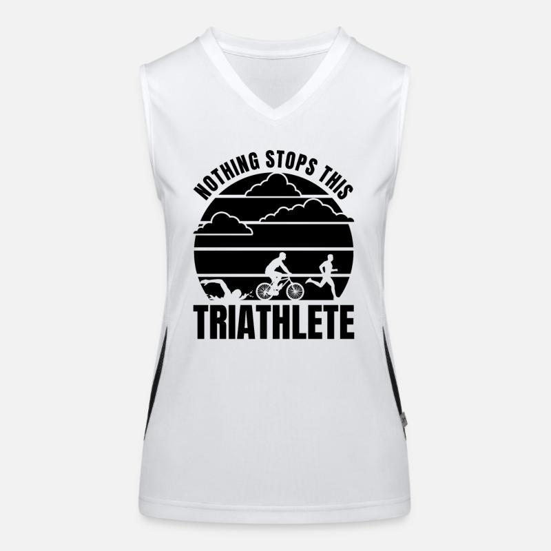 Nothing Stops This Triathlete Funktionelles Kontrast-Tank Top für Frauen