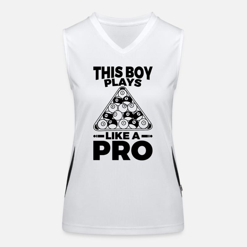 This boy plays like a pro Women's Functional Contrast Tank Top