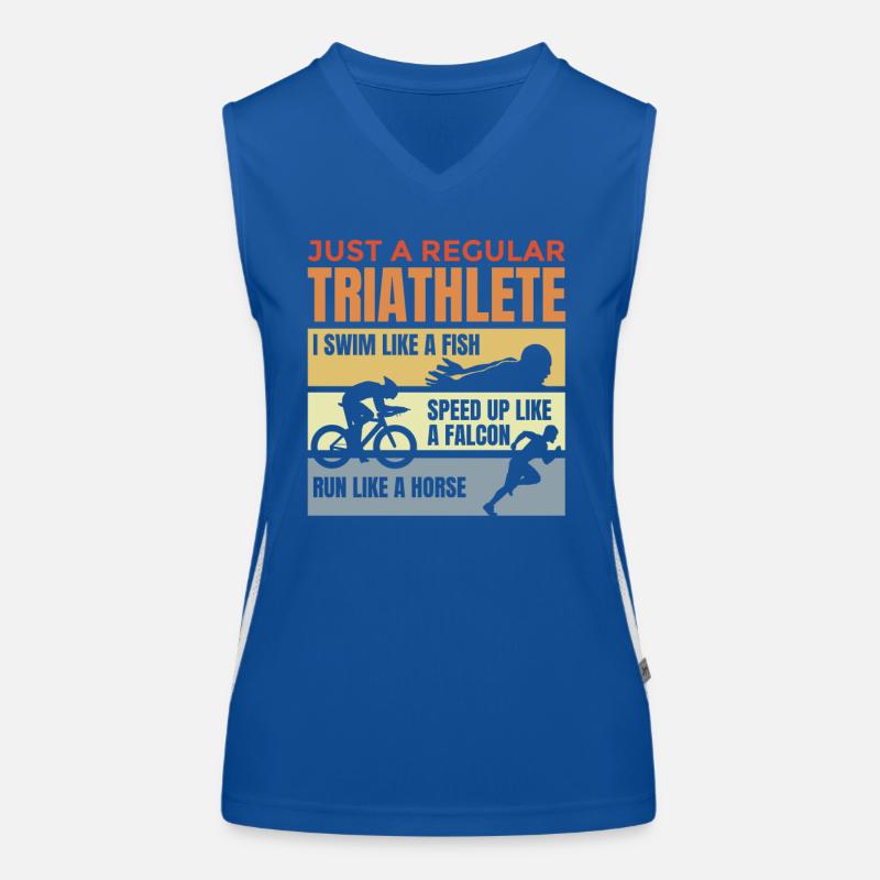 Schlechter Triathlet Funktionelles Kontrast-Tank Top für Frauen