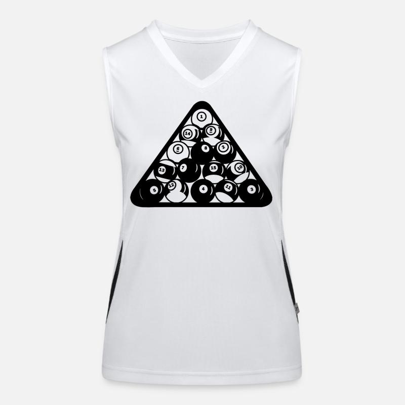 Triangle de billard Débardeur respirant contrasté Femme