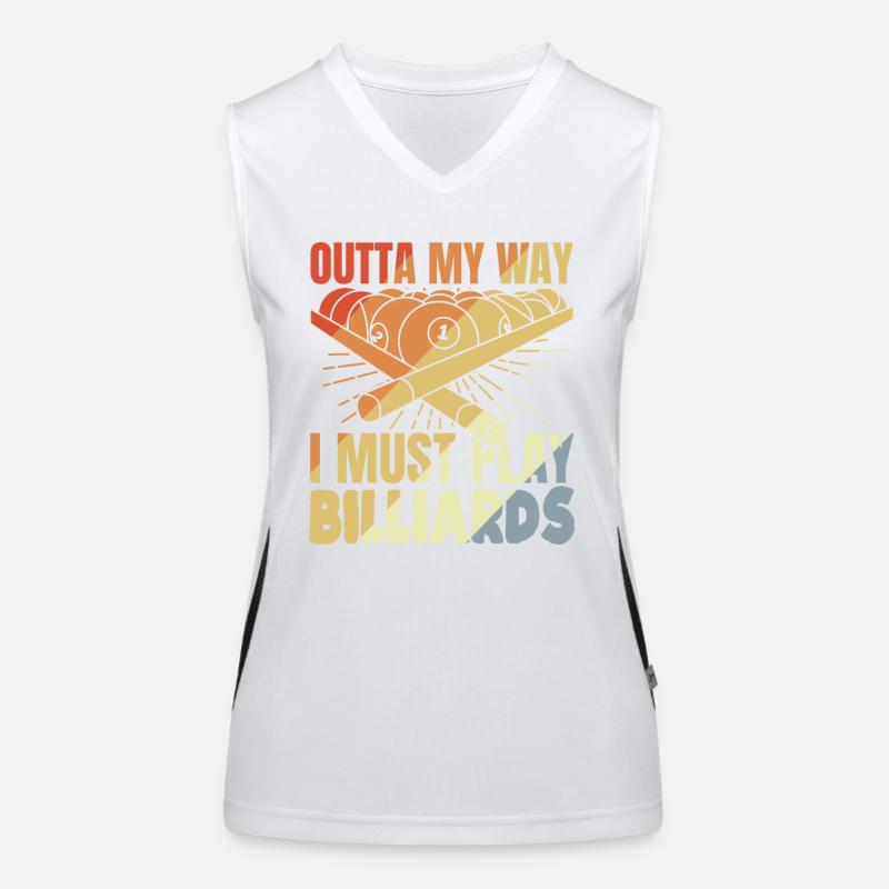 Billard Witz Funktionelles Kontrast-Tank Top für Frauen