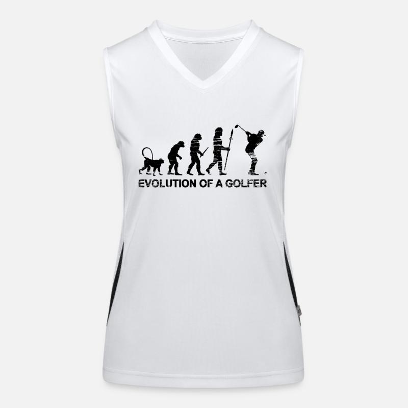Entwicklung des Golfs Funktionelles Kontrast-Tank Top für Frauen