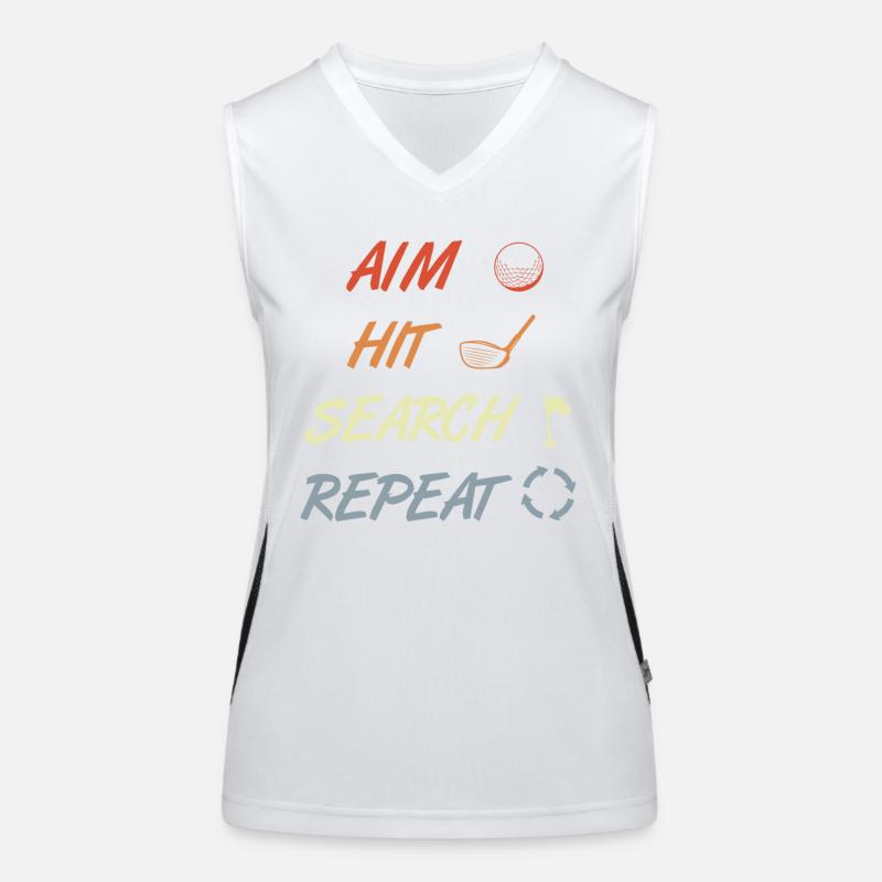 Golf Routine Funktionelles Kontrast-Tank Top für Frauen