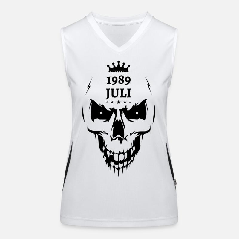 Juli 1989 Totenkopf Funktionelles Kontrast-Tank Top für Frauen