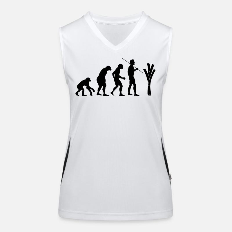 Evolution des Lauchs Funktionelles Kontrast-Tank Top für Frauen