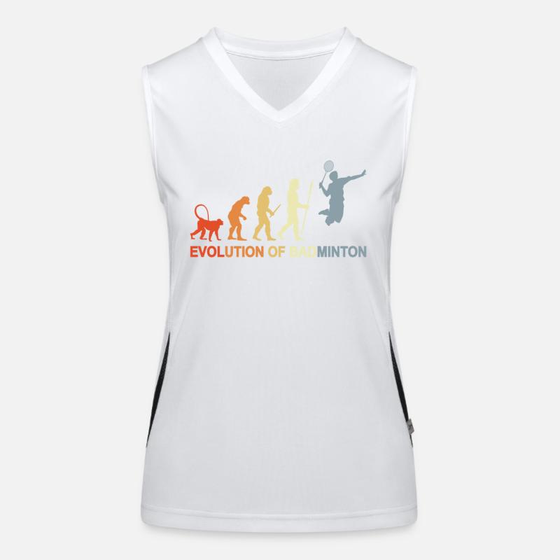 Badminton Evolution Funktionelles Kontrast-Tank Top für Frauen