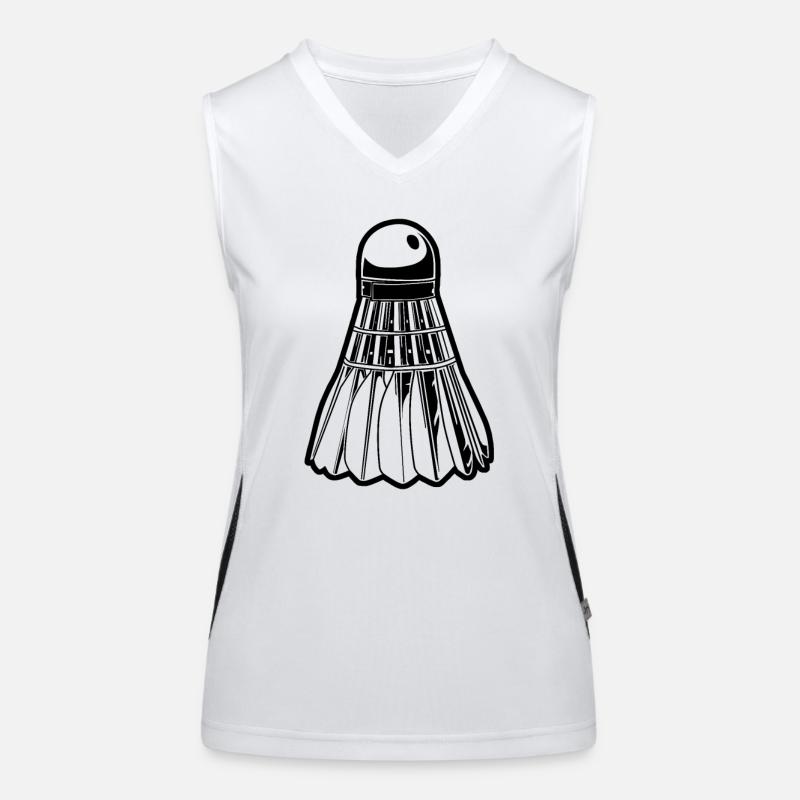 Shuttlecock Funktionelles Kontrast-Tank Top für Frauen