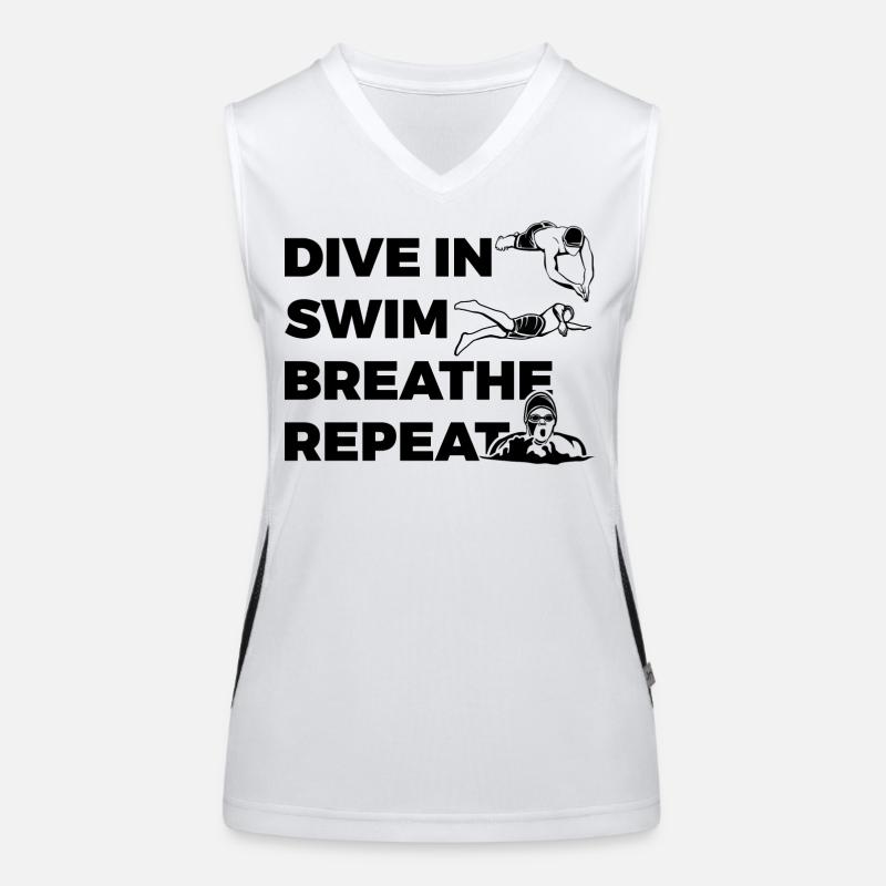 Routine de natation Débardeur respirant contrasté Femme