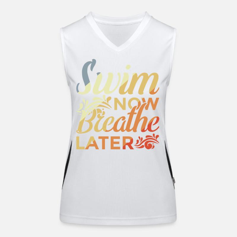 Schwimmer Motivation Funktionelles Kontrast-Tank Top für Frauen