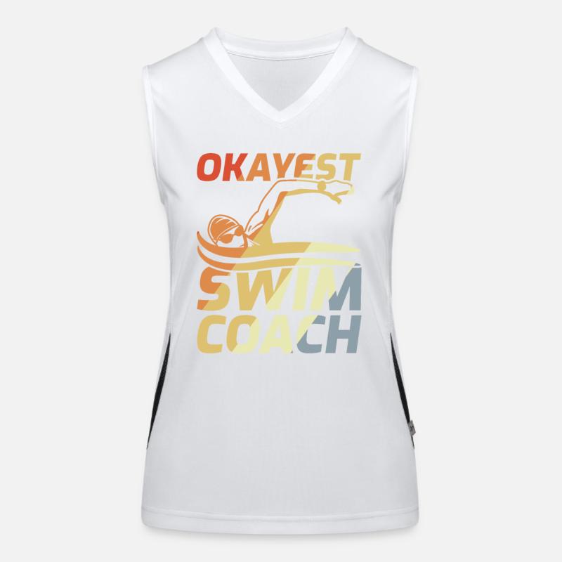Schwimmlehrer Funktionelles Kontrast-Tank Top für Frauen