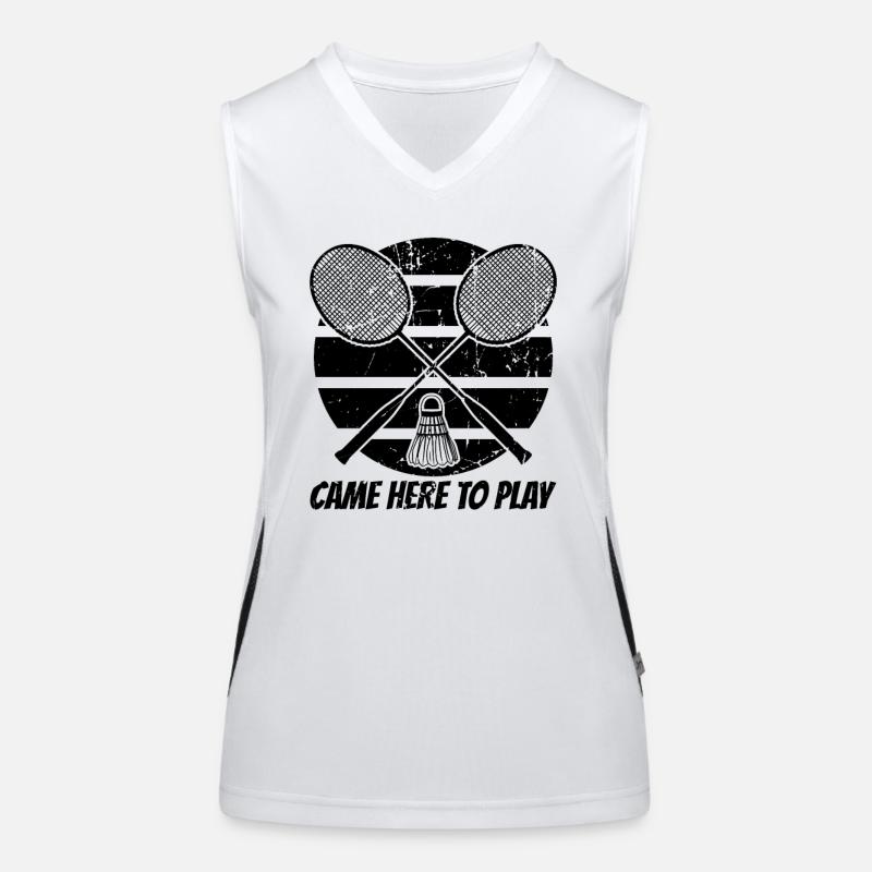 Playing badminton Women's Functional Contrast Tank Top