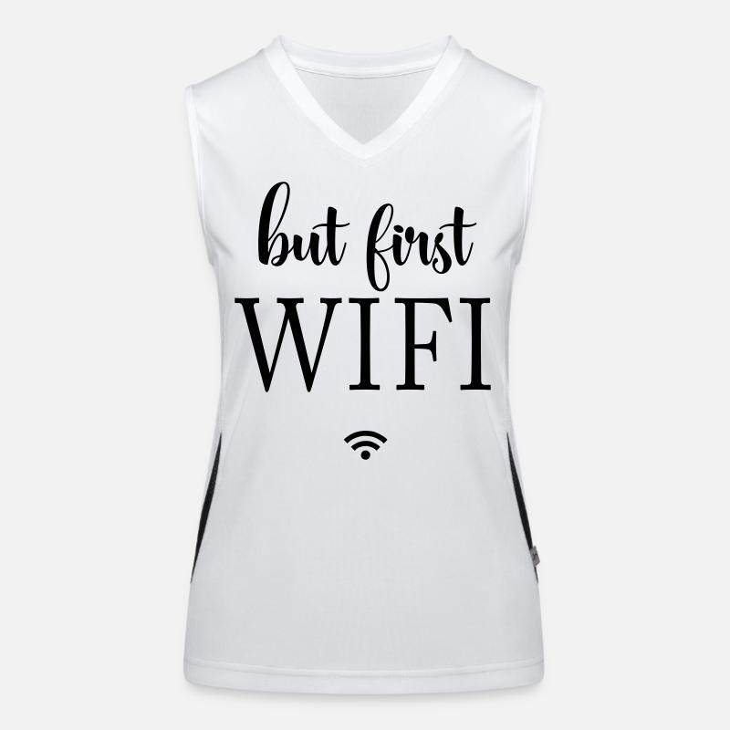 Surfaces noires : conception minimale Débardeur respirant contrasté Femme