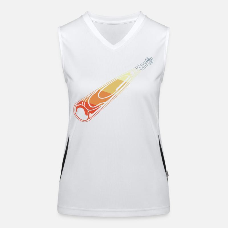 Vintage Baseball Bat Women's Functional Contrast Tank Top