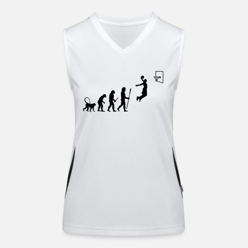 Évolution du basketball Débardeur respirant contrasté Femme