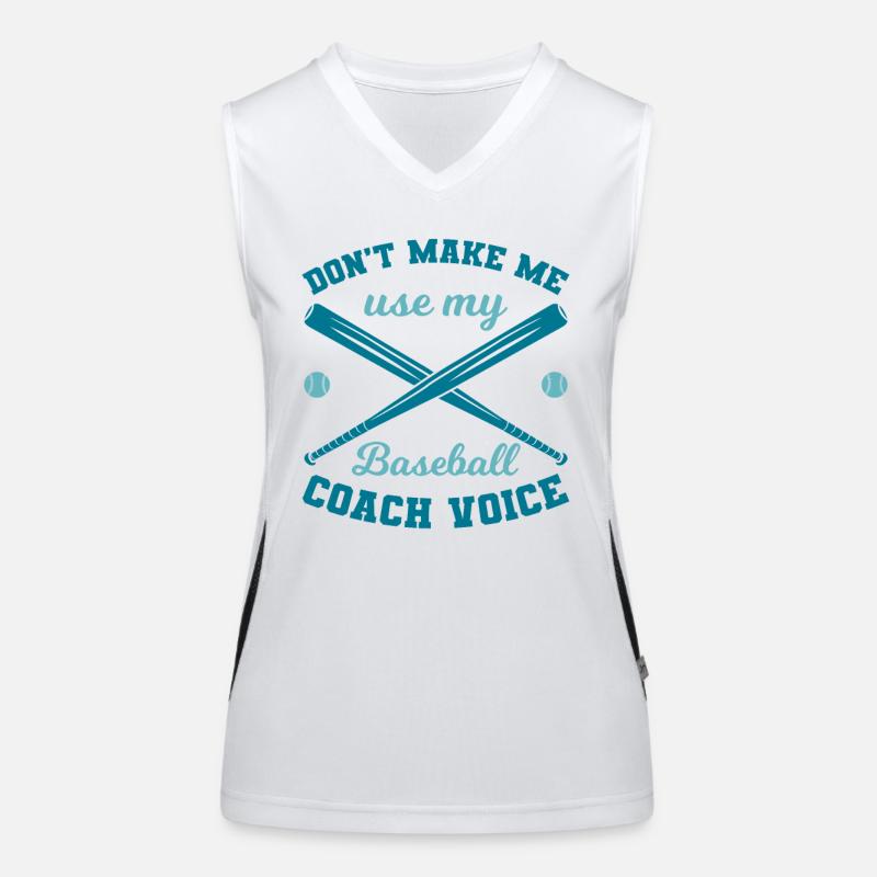 Baseballtrainer Funktionelles Kontrast-Tank Top für Frauen