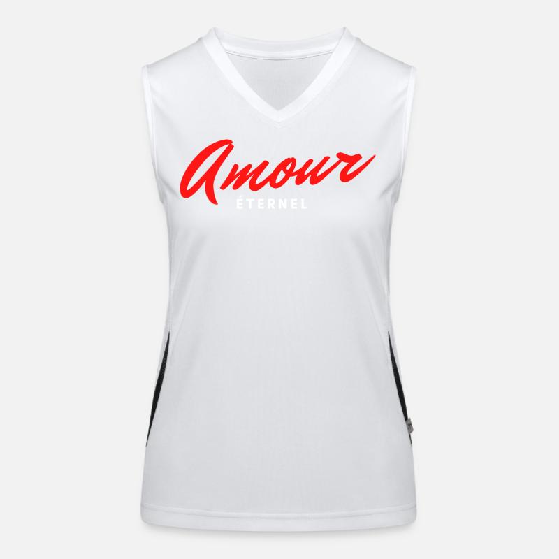 Amour éternel, cadeau de saint Valentin Débardeur respirant contrasté Femme