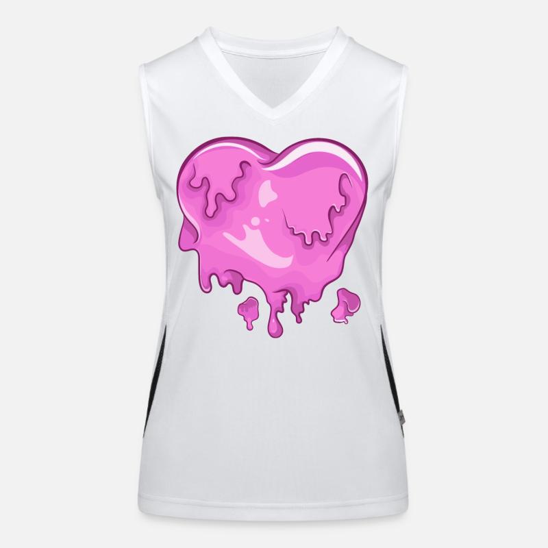 melted heart Women's Functional Contrast Tank Top