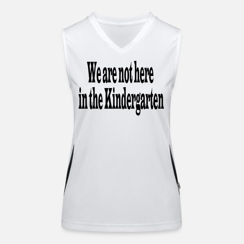 Kindergarten Funktionelles Kontrast-Tank Top für Frauen