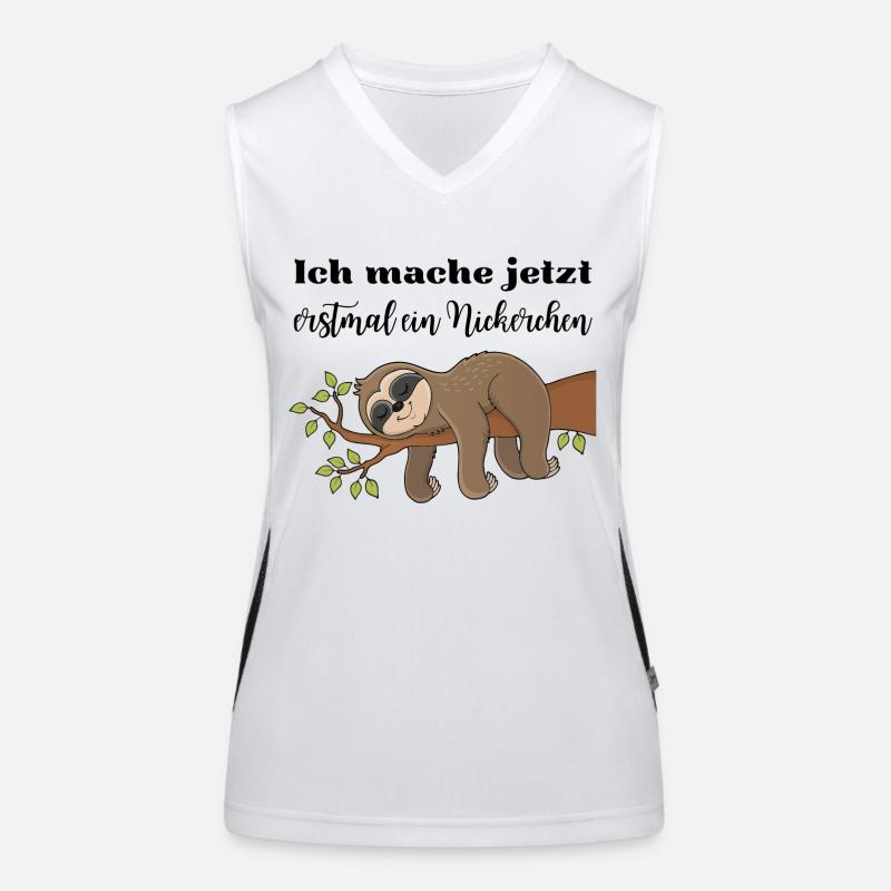Ich mache jetzt erstmal ein Nickerchen Funktionelles Kontrast-Tank Top für Frauen