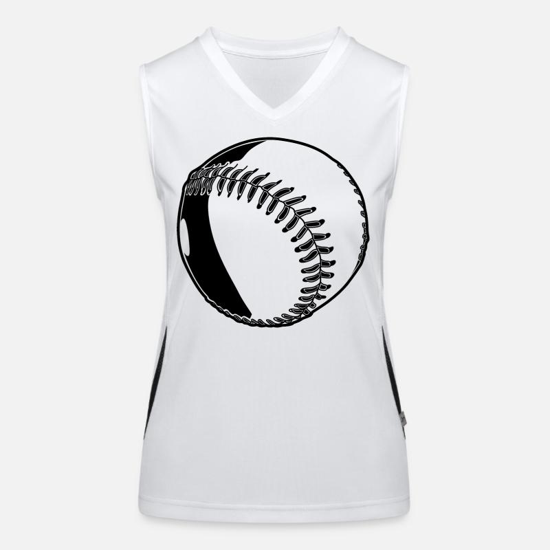 Balle de baseball Débardeur respirant contrasté Femme