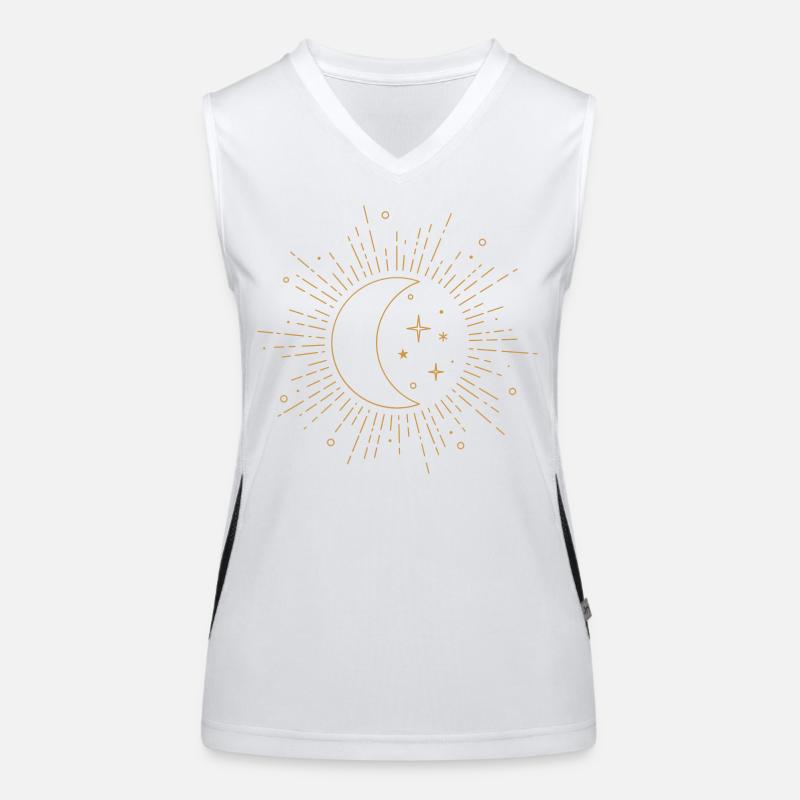 Moon Starry Sky Women's Functional Contrast Tank Top