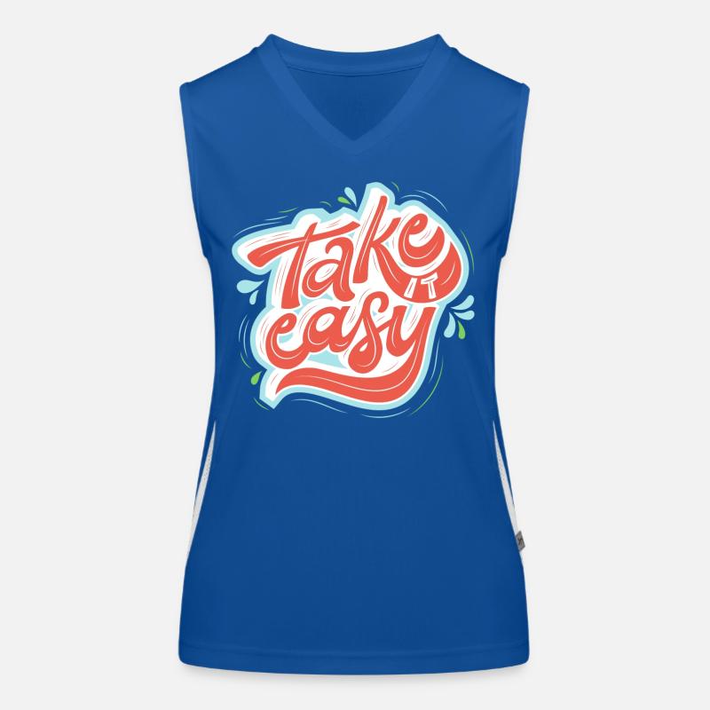 take it easy Funktionelles Kontrast-Tank Top für Frauen