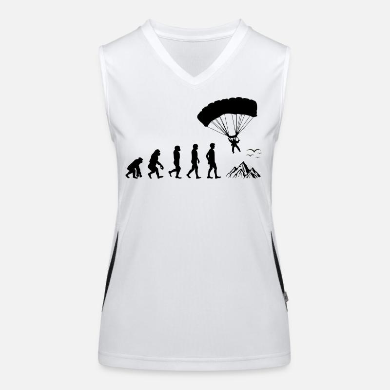 Parachute Parachute Parachute Parachutisme Évolution Débardeur respirant contrasté Femme