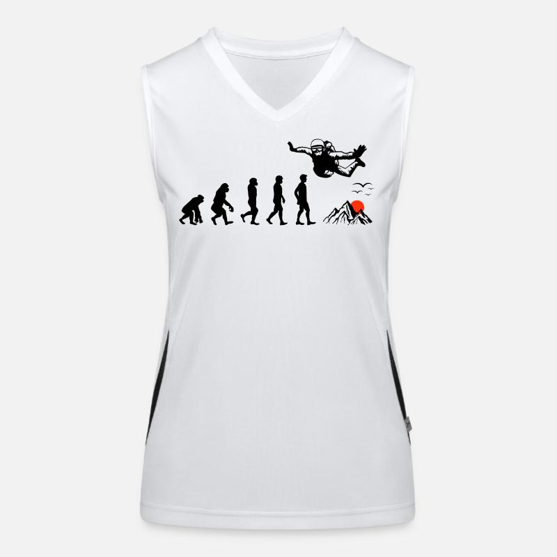 Parachute Parachute Parachute Parachutisme Évolution Débardeur respirant contrasté Femme