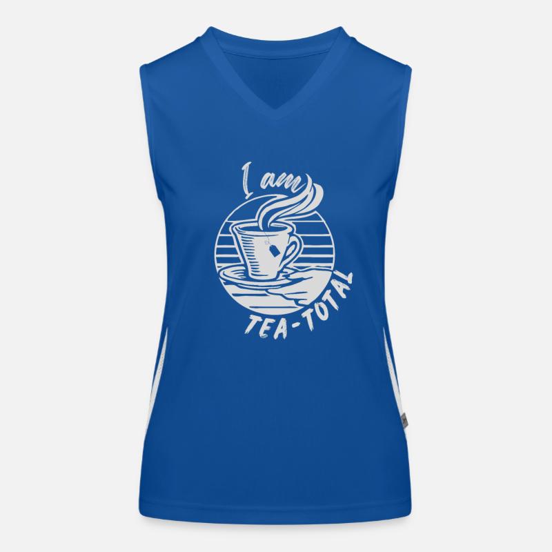 I am Tea-total - Tea Lovers Apparel Funktionelles Kontrast-Tank Top für Frauen