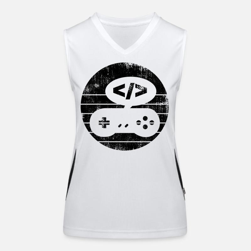 Videospiel Programmierer Funktionelles Kontrast-Tank Top für Frauen