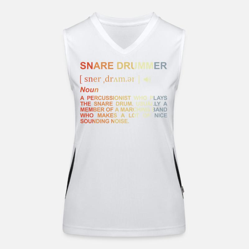 Percussionist Bedeutung Funktionelles Kontrast-Tank Top für Frauen