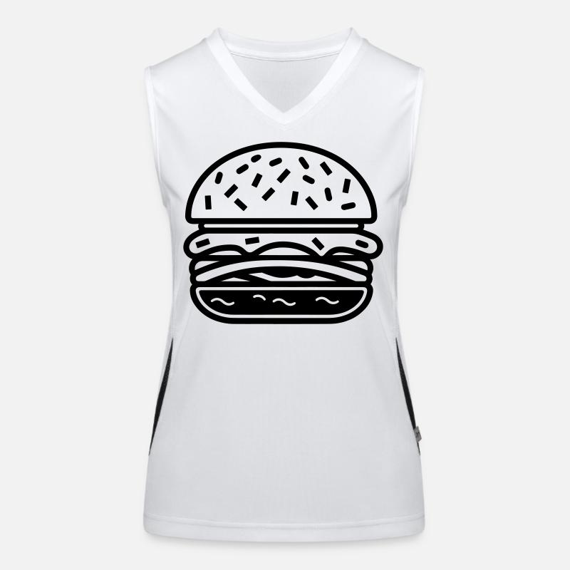 Hamburger Débardeur respirant contrasté Femme