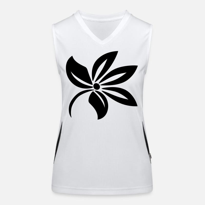 Fleur Débardeur respirant contrasté Femme