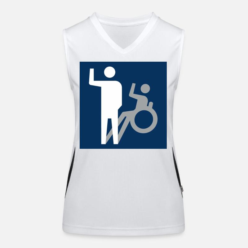 Not all disabilities are visible * Women's Functional Contrast Tank Top