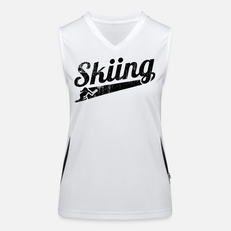 Fun skiing Women's Functional Contrast Tank Top
