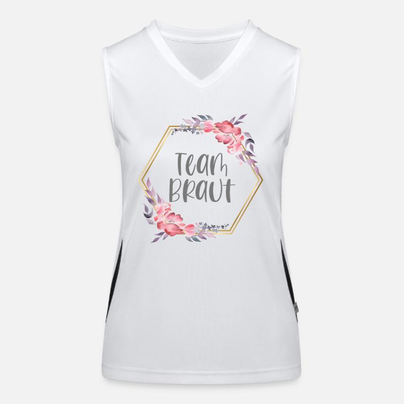 Team Braut Verlobung Boho Team Bride Geschenk Funktionelles Kontrast-Tank Top für Frauen
