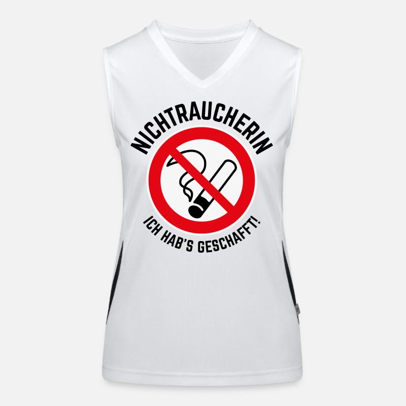Nichtraucherin – Ich Hab’s Geschafft! (3C / B) Funktionelles Kontrast-Tank Top für Frauen