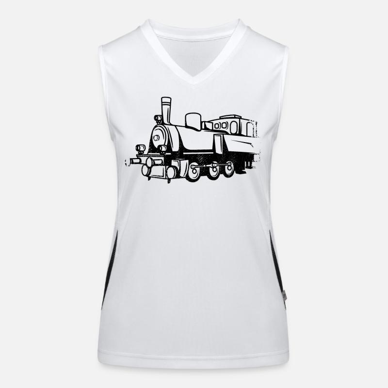 Train Drawing Women's Functional Contrast Tank Top