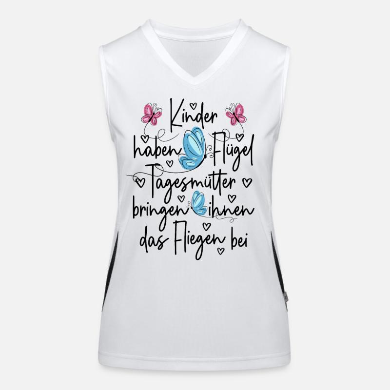 Tagesmutter Funktionelles Kontrast-Tank Top für Frauen