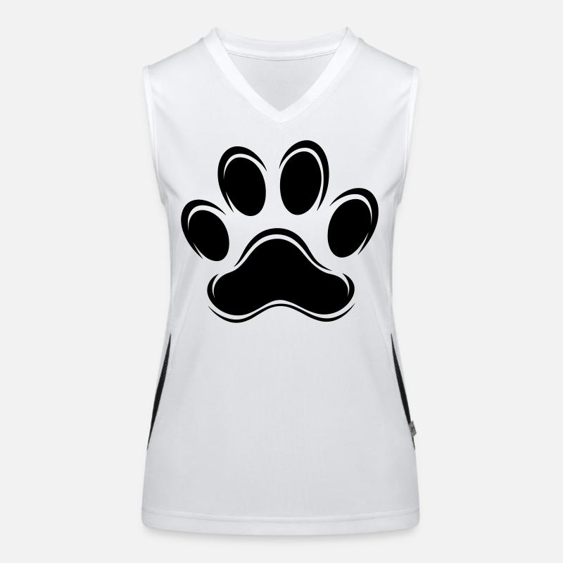 Hunde-Pastete Funktionelles Kontrast-Tank Top für Frauen