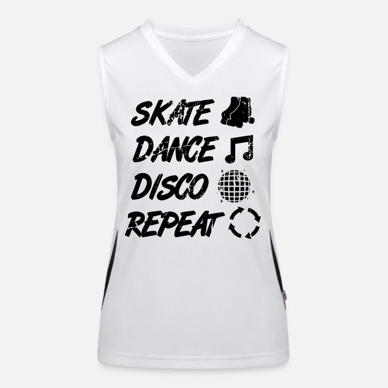 Patinage, Danse, Disco, Répétition Débardeur respirant contrasté Femme