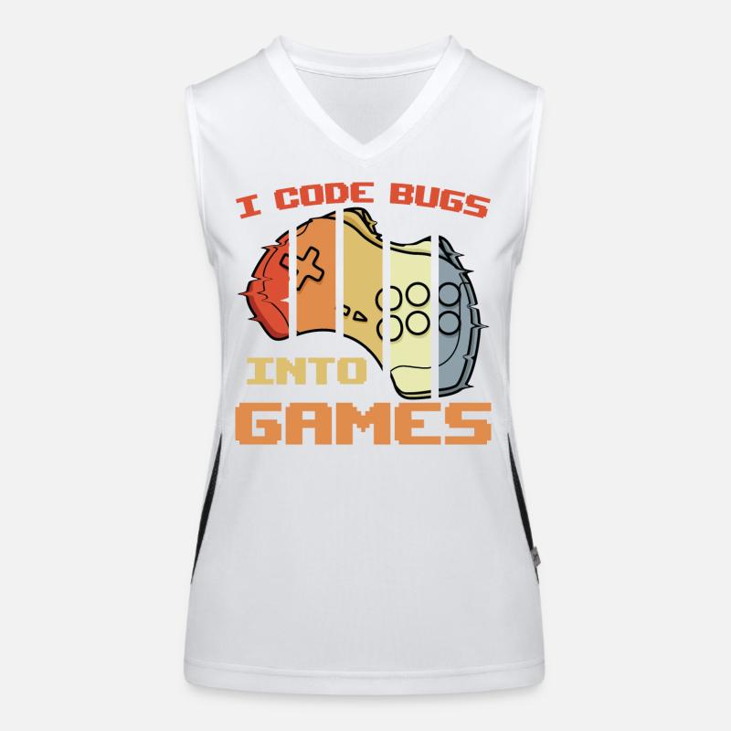 Game programmer joke Women's Functional Contrast Tank Top