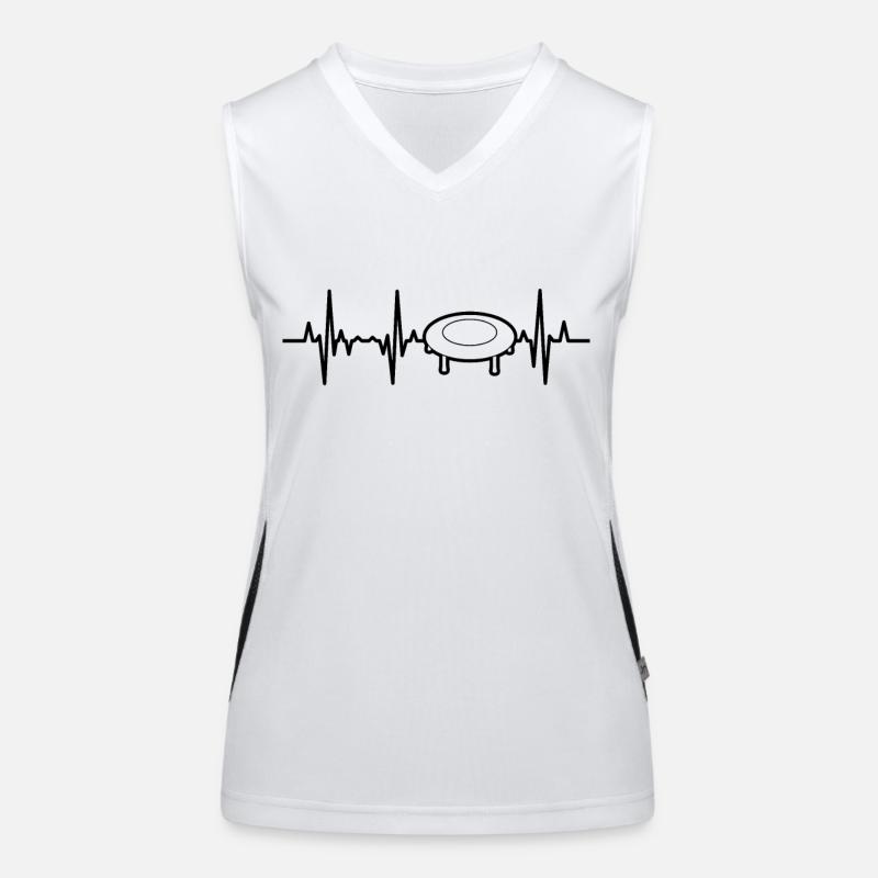 Trampoline Palpitations cardiaques Débardeur respirant contrasté Femme